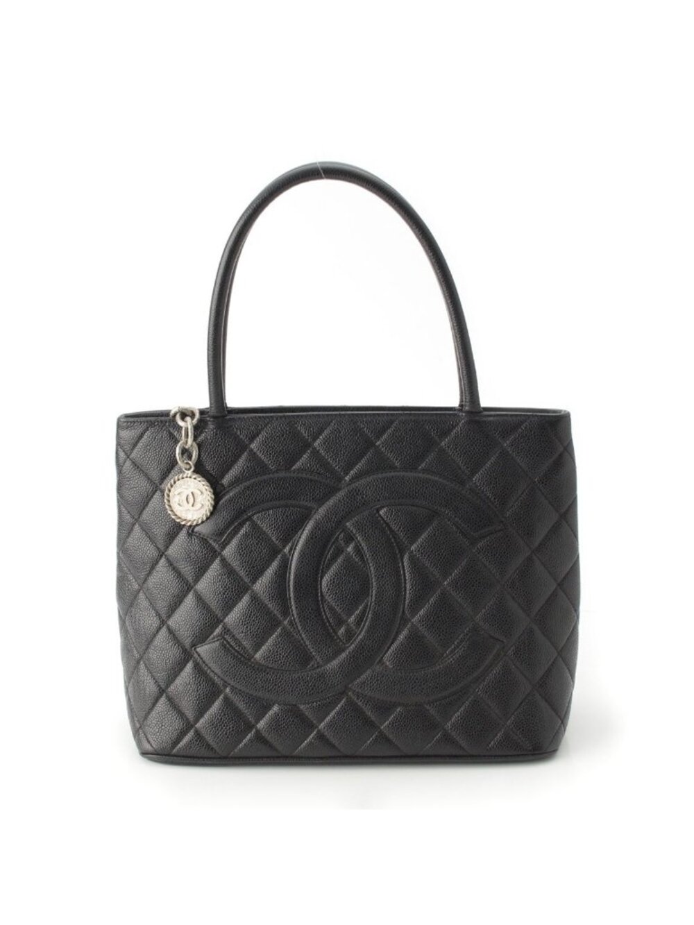 Chanel Caviar Leather Reprint Tote Black